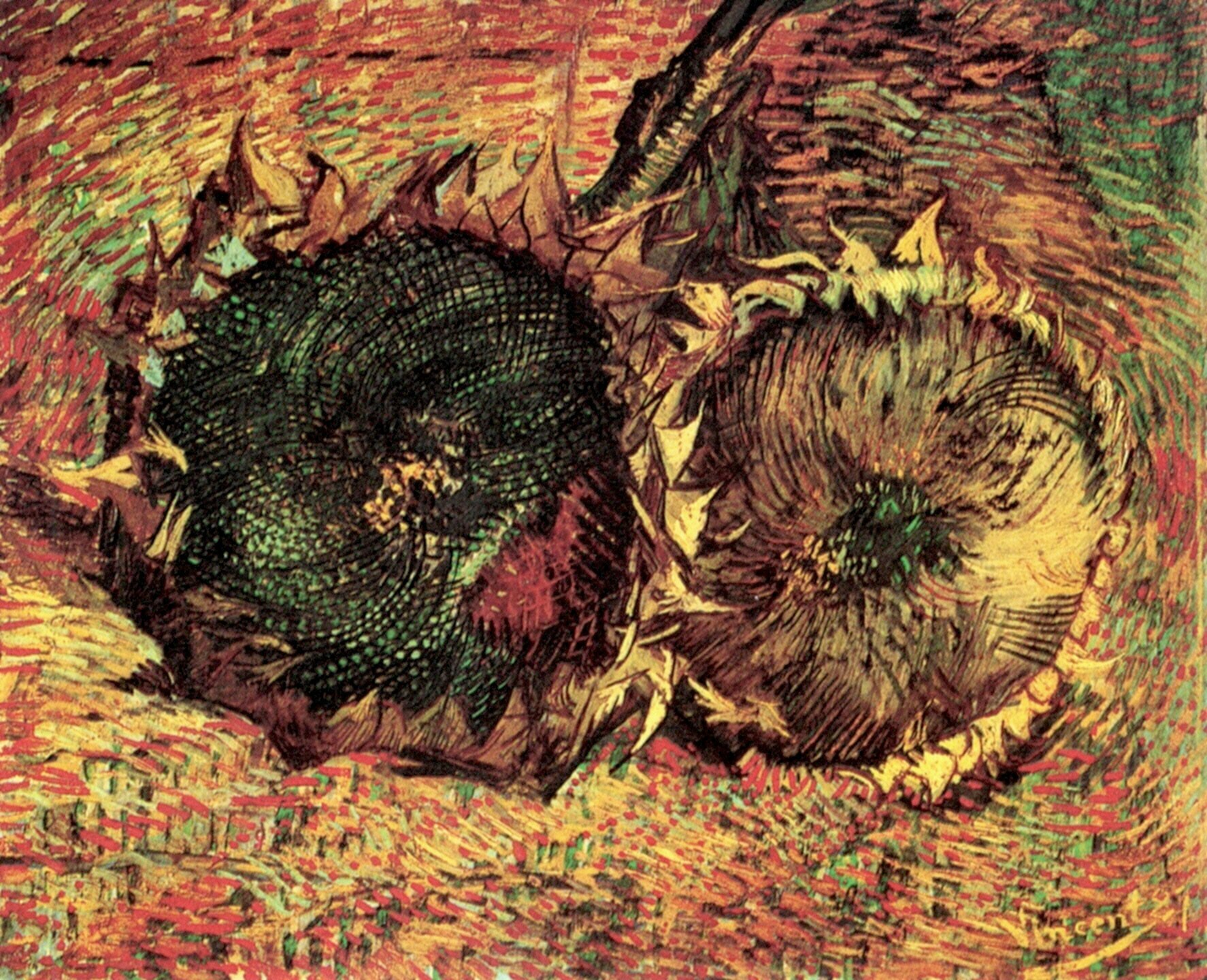  Ван Гог Париж Два срезанных подсолнуха
